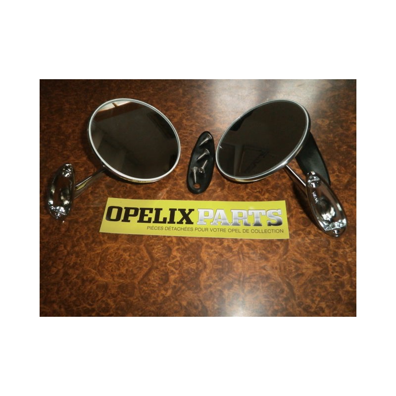 Rétroviseur rond chromé dr+g