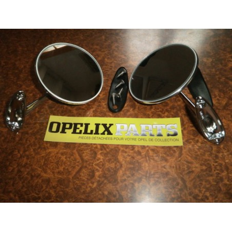 Rétroviseur rond chromé dr+g