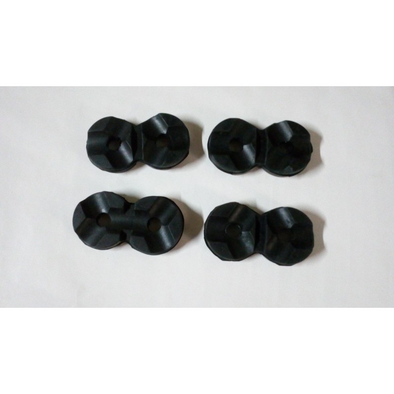 Kit de 4 silentblocs traverse arrière boite de vitesses