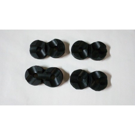 Kit de 4 silentblocs traverse arrière boite de vitesses